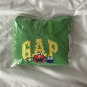 GAP Green Hoodie with Sesame Street Design